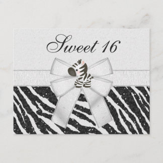 Niedlicher Zebra, Druckbogen u. Einladung