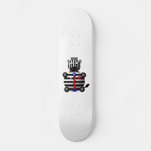 Niedlicher Zebra mit Reißverschluss Skateboard