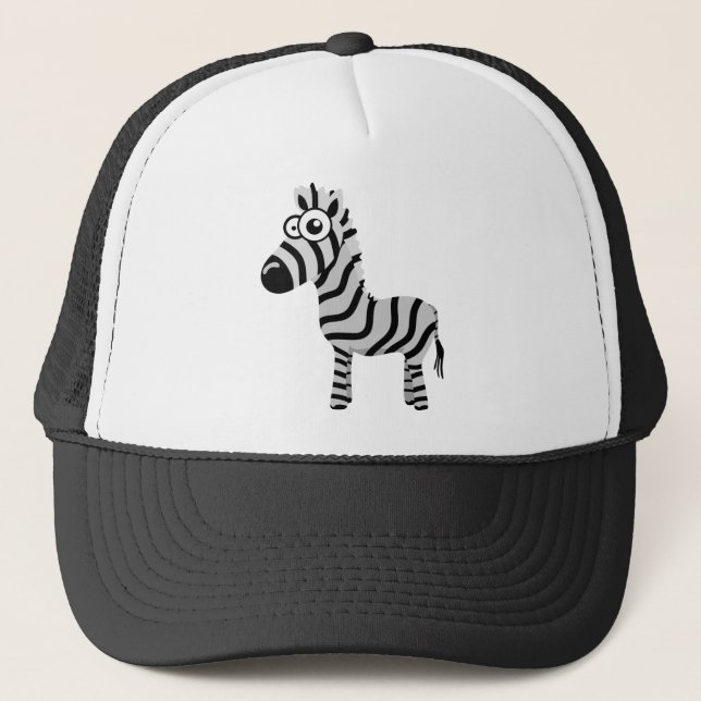 Niedlicher Zebra Truckerkappe (Vorderseite)