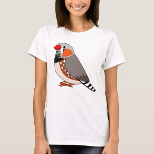 Niedlicher Zebrafinch-Cartoon zeichnend T - Shirt