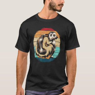 Niedlicher Zootier Affe Madagascar Retro Lemur T-Shirt