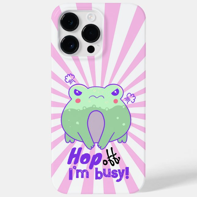 Niedlicher zorniger Frosch Kawaii Sternexplosion G Case-Mate iPhone Hülle (Rückseite)