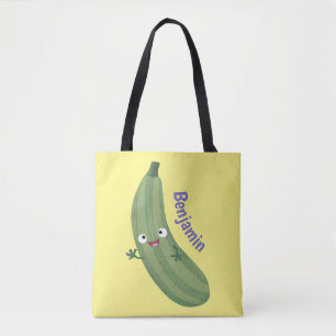 Niedlicher Zucchini-Happy-Cartoon