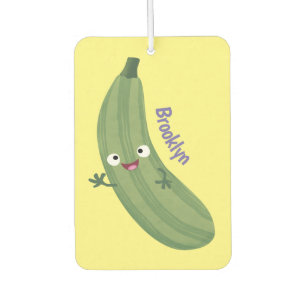 Niedlicher Zucchini-Happy-Cartoon Autolufterfrischer