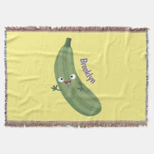 Niedlicher Zucchini-Happy-Cartoon Decke