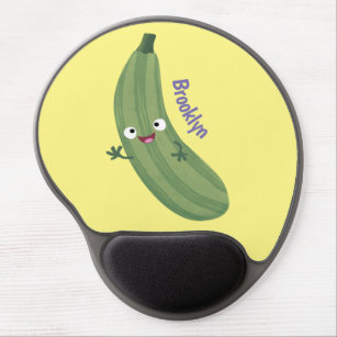 Niedlicher Zucchini-Happy-Cartoon Gel Mousepad