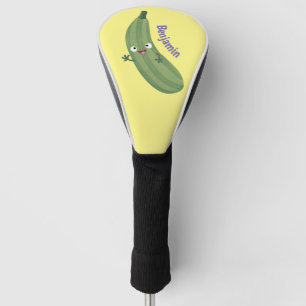 Niedlicher Zucchini-Happy-Cartoon Golf Headcover