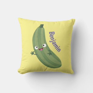 Niedlicher Zucchini-Happy-Cartoon Kissen