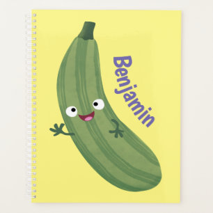 Niedlicher Zucchini-Happy-Cartoon Planer