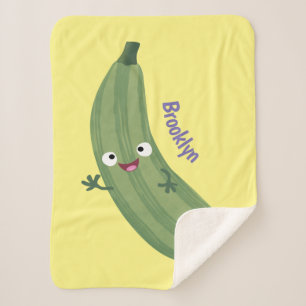 Niedlicher Zucchini-Happy-Cartoon Sherpadecke