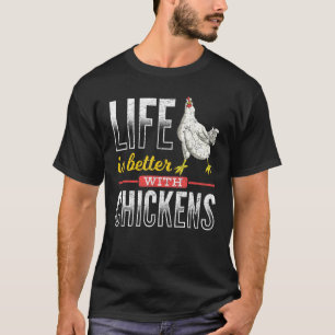 Niedlicher Zuchtwild Tierischer Bauer Hennenhähnch T-Shirt