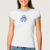 Niedlicher Zuckerhut Zombie Octopus - Blau