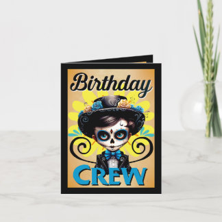 Niedlicher Zuckerschädel Dankeskarte