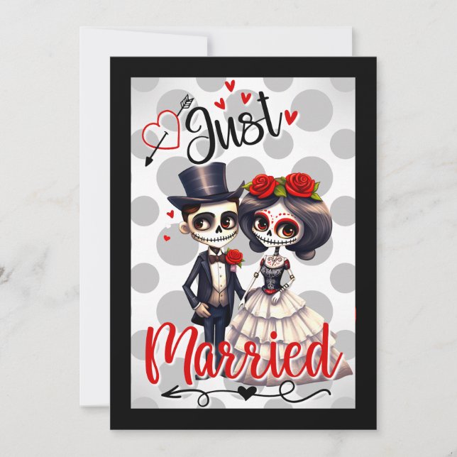 Niedlicher Zuckerschädel Dankeskarte (Vorderseite)