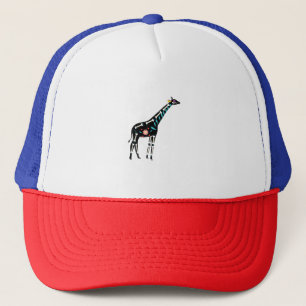 Niedlicher Zuckerschädel mexikanische Giraffe Hall Truckerkappe