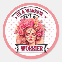 Niedlicher Zuckerschädel Runder Aufkleber