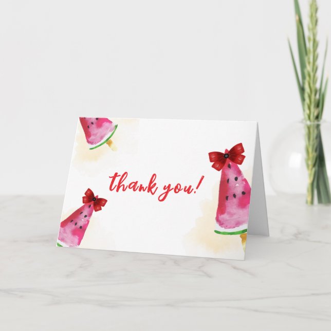 Niedlicher, zum Pop bereiter Eiscreme-Babydusche Dankeskarte (Vorderseite)