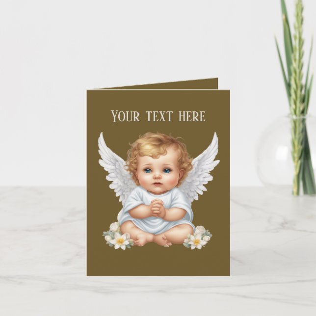 Niedlicher Zusatz-Text-Baby Angel (Vorderseite)