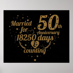 niedliches 50-jähriges Bestehen Poster