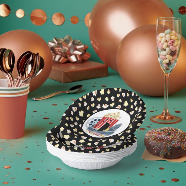 niedliches 5. Geburtstag Filmtheater Party Paper B Pappteller (Multi)