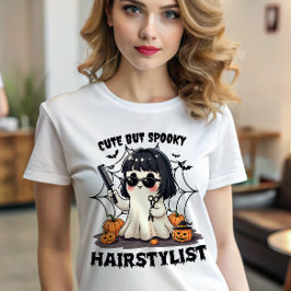 Niedliches, aber spöttisches Haarburstylist Hallow T-Shirt