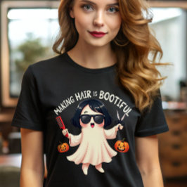 Niedliches, aber spöttisches Haarburstylist Hallow T-Shirt
