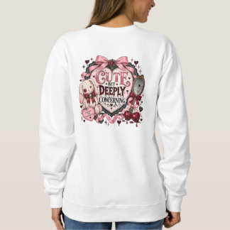Niedliches, aber tief besorgniserregendes Coquette Sweatshirt