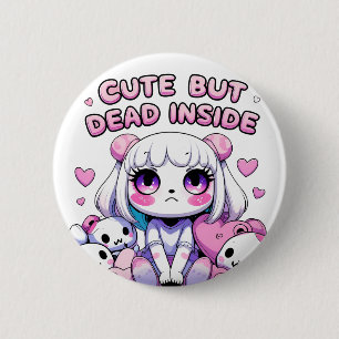 Niedliches, aber totes Button in Kawaii Ästhetik B
