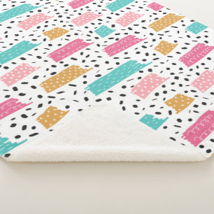 Niedliches Abstraktes Doodmuster Sherpadecke