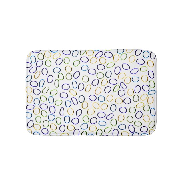 Niedliches Abstraktes Muster Badematte (Vorderseite)