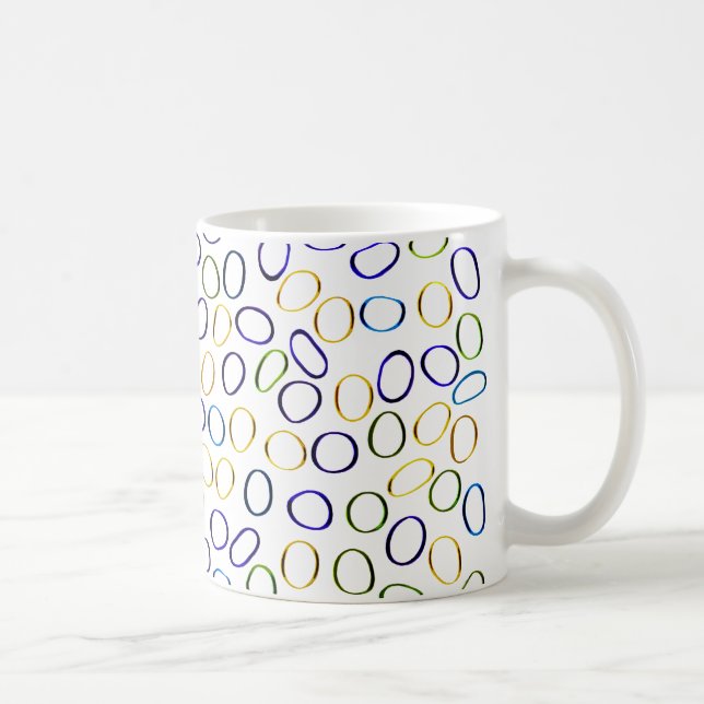 Niedliches Abstraktes Muster Tasse (Rechts)