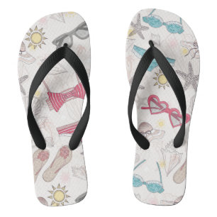 Niedliches Abstraktes Sommermuster Flip Flops
