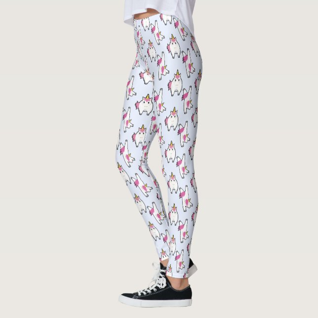 Niedliches Aerobic Unicorn Muster Leggings (Links)