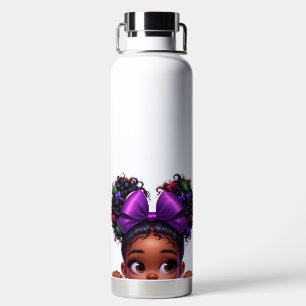 NIEDLICHES AFRIKANISCHES MÄDCHEN TRINKFLASCHE