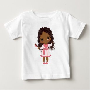 Niedliches Afrikanisches Mädchen, Wellness-Center Baby T-shirt