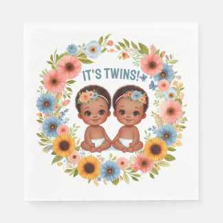 Niedliches Afrikanisches Twin Boys Kinderdusche Wa Serviette