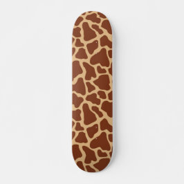 Niedliches afrikanisches Wildtiermuster Giraffe Skateboard