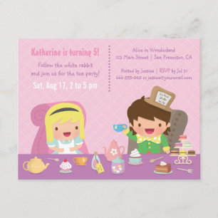 Niedliches Alice im Einladung