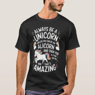 Niedliches Alicorn Magisches Einhorn Fantasy Legen T-Shirt