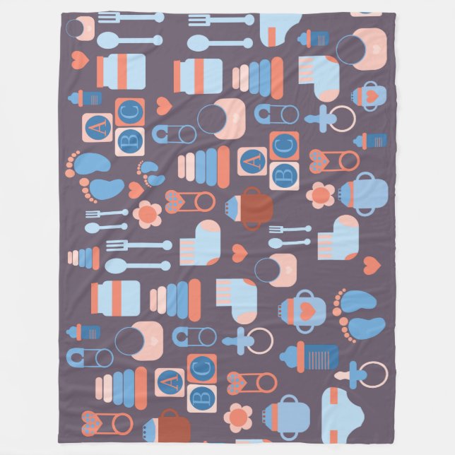 Niedliches alles ABDL Decke | über | Baby-Mustern (Vorderseite)