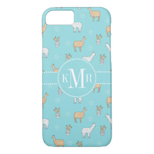 Niedliches Alpaca-Llama-Kakteen-Muster Case-Mate iPhone Hülle