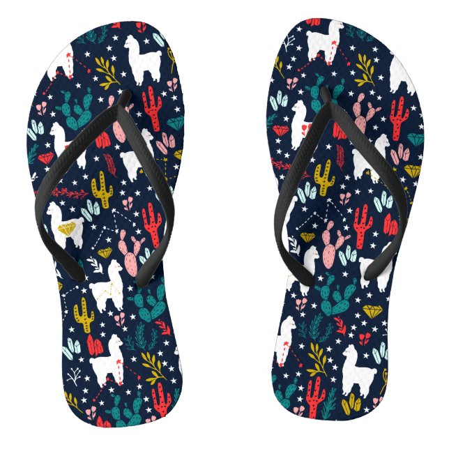 Niedliches Alpaka Flip Flops (Fußbett)