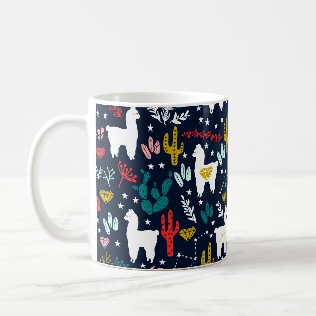 Niedliches Alpaka Kaffeetasse (Links)
