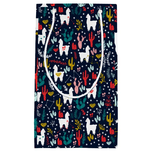 Niedliches Alpaka Kleine Geschenktüte (Vorderseite)