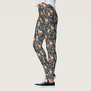 Niedliches Alpaka-Muster Leggings