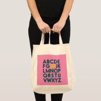 Niedliches Alphabet-Letter-Design in der rosa Bibl