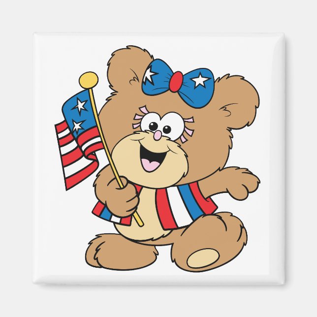 niedliches amerikanisches Patriodesign Magnet (Vorne)