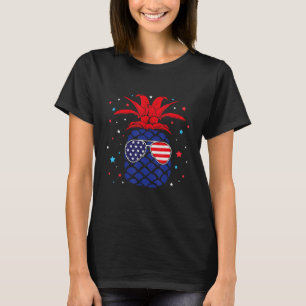 Niedliches Ananas Kostüm USA 4. Juli Männer Frauen T-Shirt