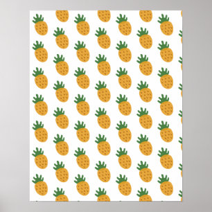 Niedliches Ananas-Muster   Moderne Fertilität IVF Poster