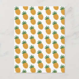 Niedliches Ananas-Muster | Moderne Fertilität IVF Postkarte